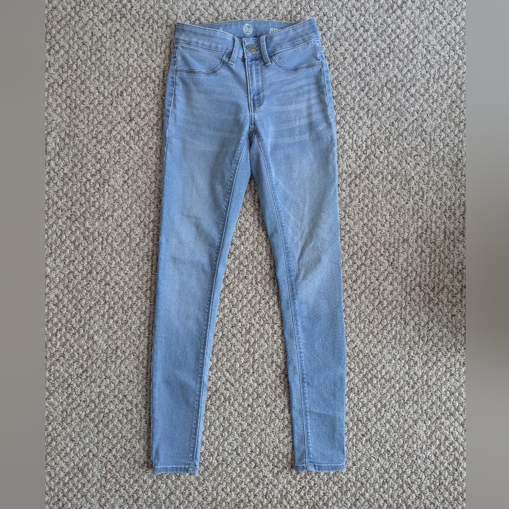 SO Blue Jegging with Slim Tapered Leg Size 0